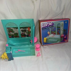 Barbie Beauty Bath Blue Vintage 1975 Bubble Bathtub Mattel #9223